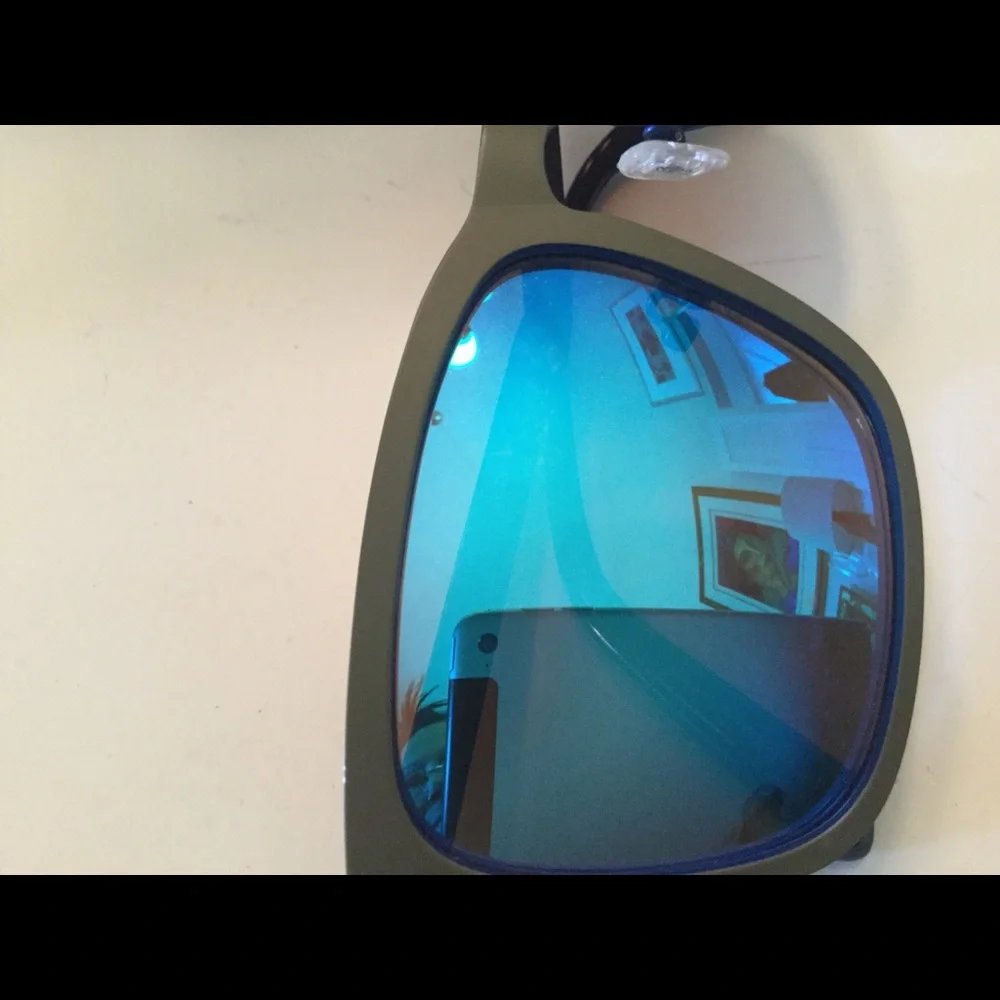 GUESS AARON MENS SUNGLASSES BLUE MIRROR PRE-OWNED